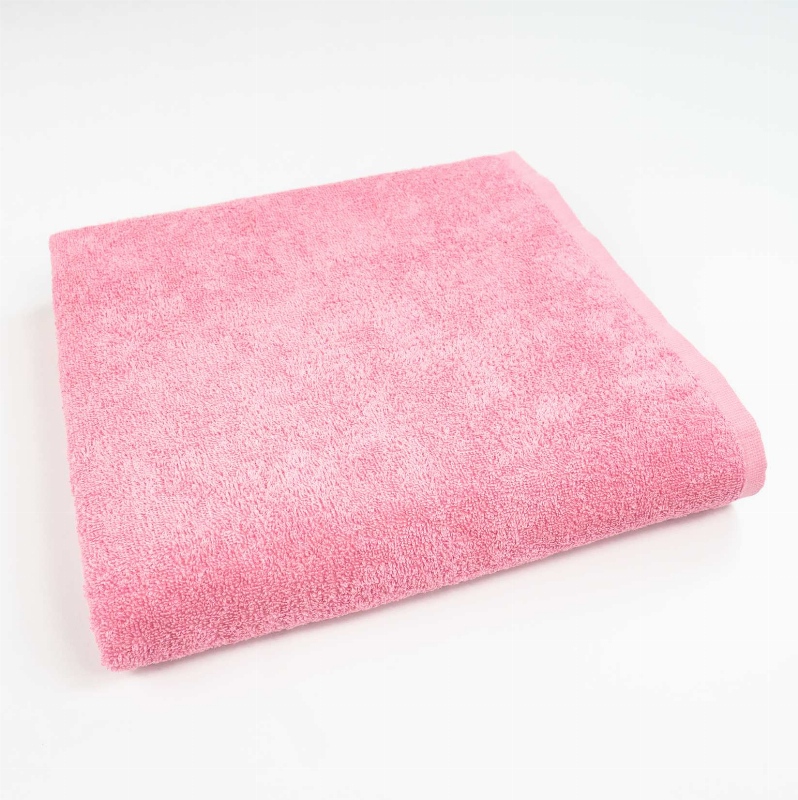 Рушник банний махровий GM Textile 70х140см 400г/м2 (Рожевий)